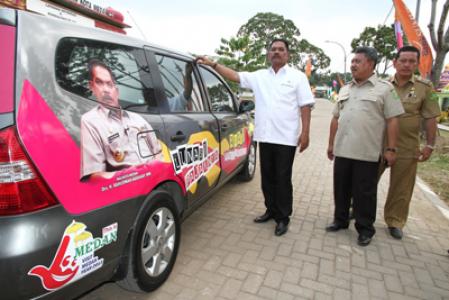 Dispenda Medan Launching 4 Mobil Sosialisasi Pajak